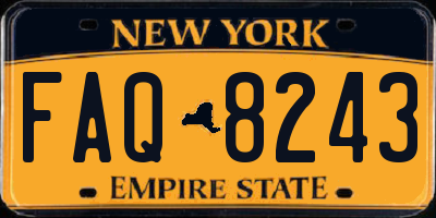 NY license plate FAQ8243