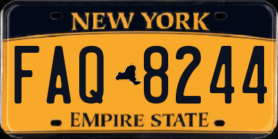NY license plate FAQ8244