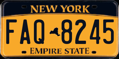 NY license plate FAQ8245