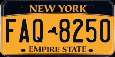 NY license plate FAQ8250