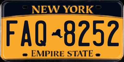 NY license plate FAQ8252