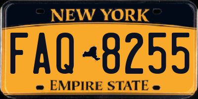 NY license plate FAQ8255