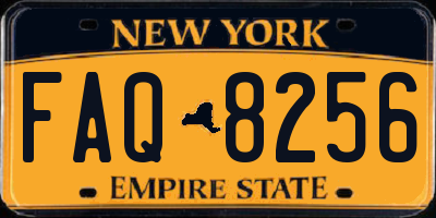 NY license plate FAQ8256