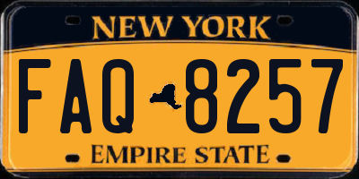 NY license plate FAQ8257