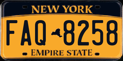 NY license plate FAQ8258