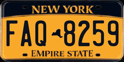 NY license plate FAQ8259