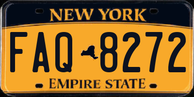 NY license plate FAQ8272