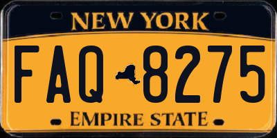 NY license plate FAQ8275