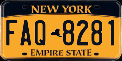 NY license plate FAQ8281