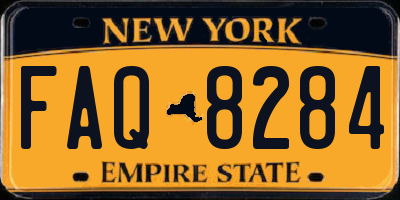 NY license plate FAQ8284