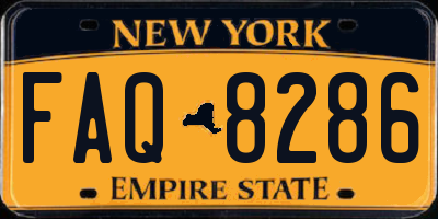 NY license plate FAQ8286