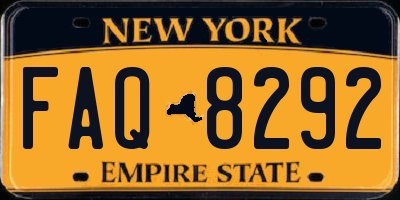 NY license plate FAQ8292