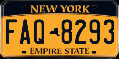 NY license plate FAQ8293