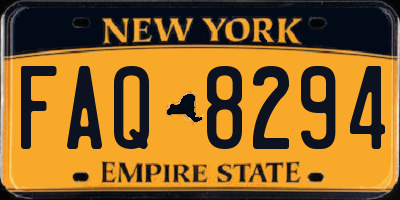 NY license plate FAQ8294