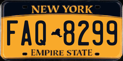 NY license plate FAQ8299