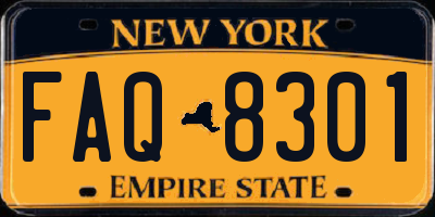 NY license plate FAQ8301