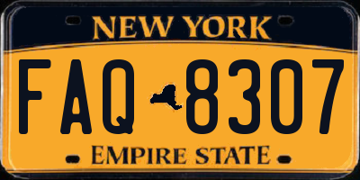 NY license plate FAQ8307