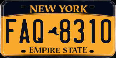 NY license plate FAQ8310