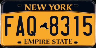 NY license plate FAQ8315