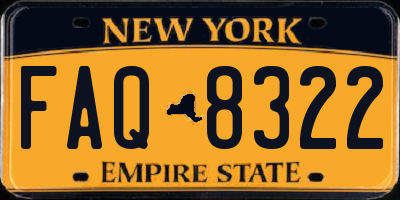 NY license plate FAQ8322
