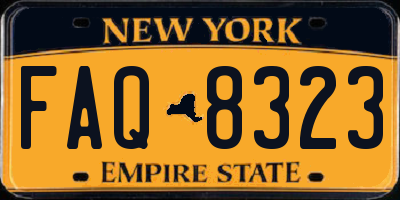 NY license plate FAQ8323