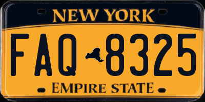 NY license plate FAQ8325