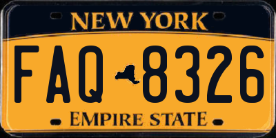 NY license plate FAQ8326