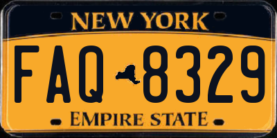 NY license plate FAQ8329