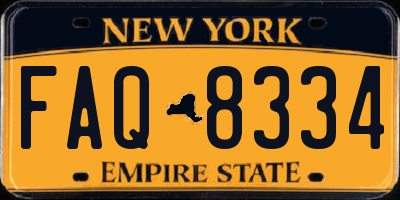 NY license plate FAQ8334