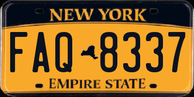 NY license plate FAQ8337