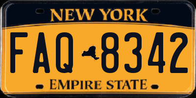 NY license plate FAQ8342