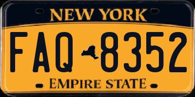 NY license plate FAQ8352