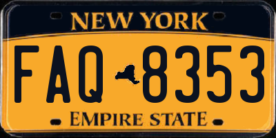 NY license plate FAQ8353