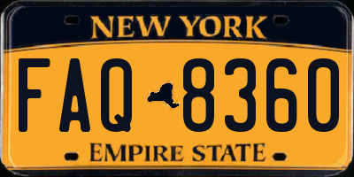 NY license plate FAQ8360