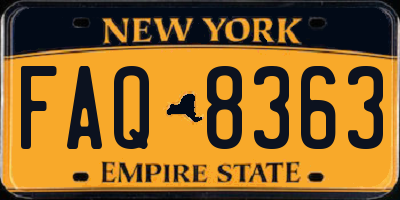 NY license plate FAQ8363