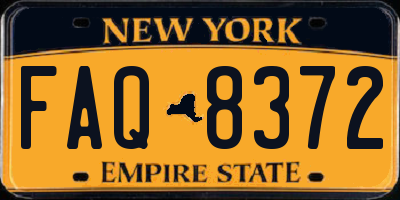 NY license plate FAQ8372