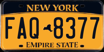 NY license plate FAQ8377