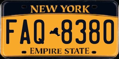 NY license plate FAQ8380
