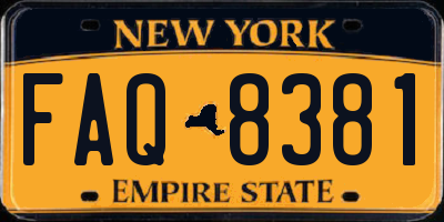 NY license plate FAQ8381