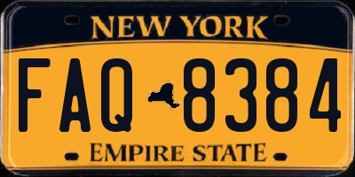 NY license plate FAQ8384
