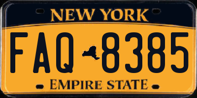 NY license plate FAQ8385