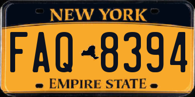 NY license plate FAQ8394