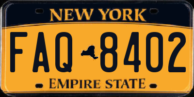 NY license plate FAQ8402