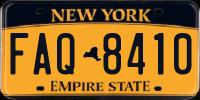 NY license plate FAQ8410