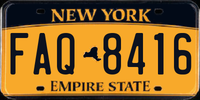 NY license plate FAQ8416