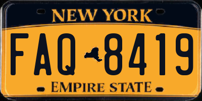 NY license plate FAQ8419