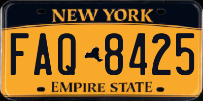 NY license plate FAQ8425