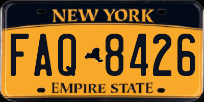 NY license plate FAQ8426