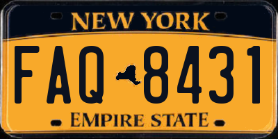 NY license plate FAQ8431