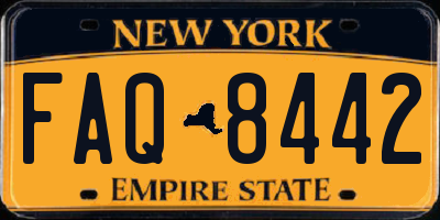 NY license plate FAQ8442